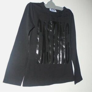 D&G Kids Black 'Casting' Long Sleeve Tee